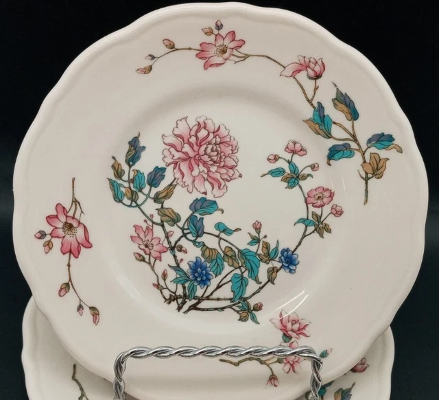Vtg 3 Syracuse China 29 C 1 Summerdale Bread Plates  Floral 5.25"