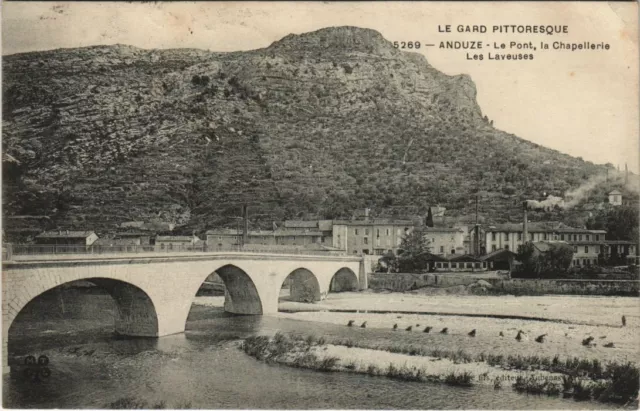 CPA Le Gard Pittoresque - ANDUZE - Le Pont le Chapellerie Les Laveuses (123180)