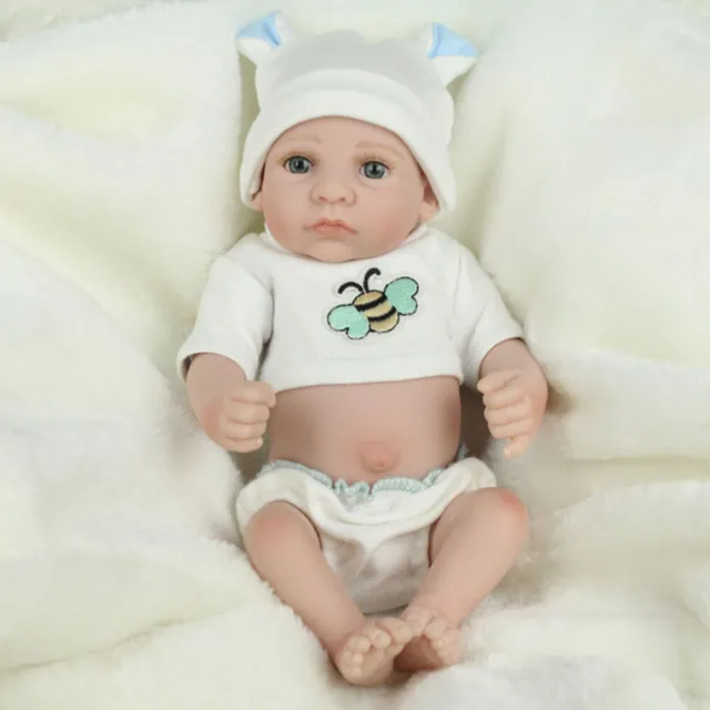 28cm 3D Skin Reborn Baby Dolls Soft Reborn Doll Realistic Baby Doll Appease Toys