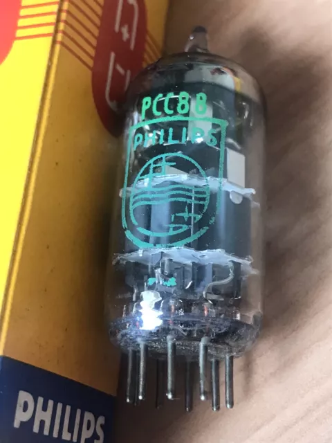 Philips PCC88 à Vide Double Triode Avec Spanngitter TUBULUR Tube  NEUF EN BOITE