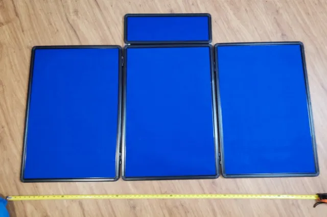 3-panel Presentation Display System - Fabric + Dry Erase board (Add-On Included)