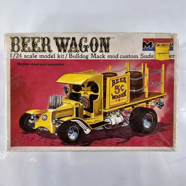 ORIGINAL 1967 Monogram BEER WAGON Mod Show Truck 1/24 Model Kit 6738 Mattel NEW