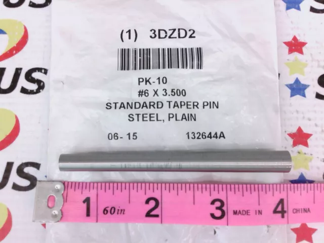 NSOP Stanlok TP0600350PL #6 x 3 1/2 In. Standard Taper Pin Carbon Steel 10 pk