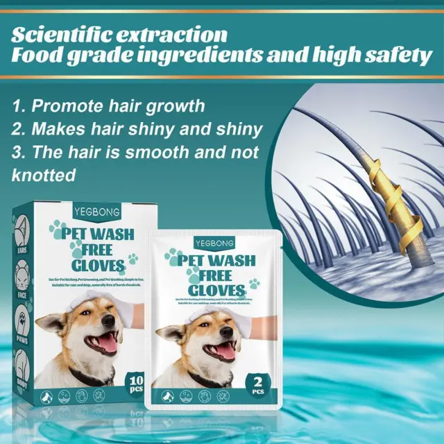 Guantes de aseo de mascotas limpieza masaje baño γ aseo gratuito lavado E5I1