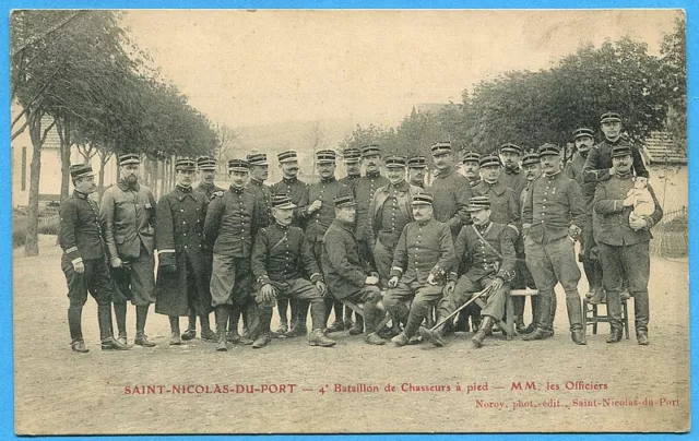 CPA: Saint-Nicolas-du-Port - 4th Battalion of Foot Hunters - Les Officiers