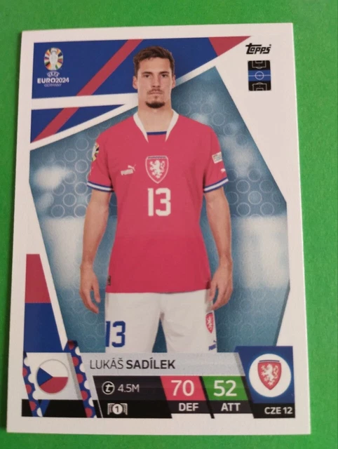 Euro Core Card CARD MATCH ATTAX Uefa Euro 2024 Germany - Lukas Sadilek N° Cze 12 Topps ...