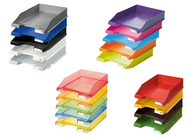6 x HAN Briefablage Klassik einer Farbe Ablagekorb Ablagebox auch transparent