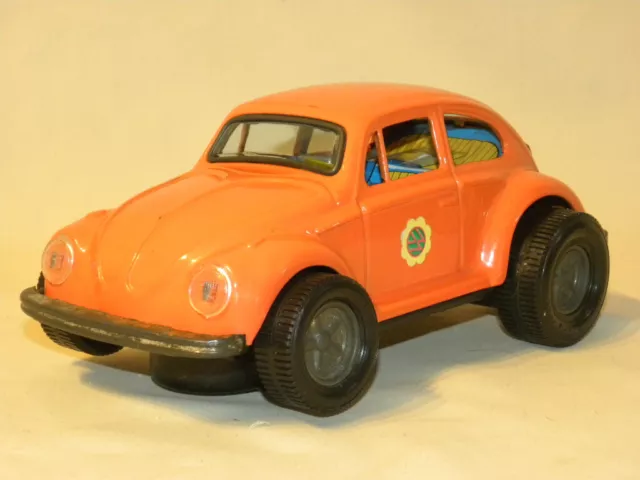 Jouet Tole Vintage Tin Toy Car Japan Voiture Vw Smoking Volkswagen Beetle Aoshin