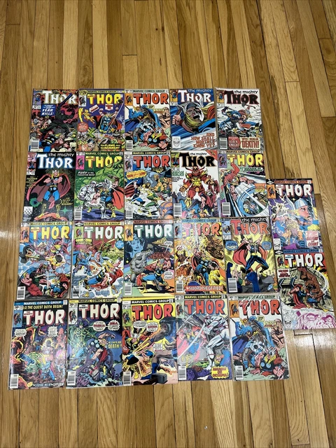 Marvel The Mighty Thor Comic 25 book Lot Key Issues White High Grade Ex Clean