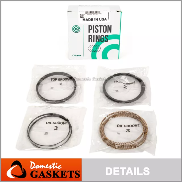 Made in USA Piston Rings Fit Ford Explorer Sport Trac Mustang Mazda Mercury 4.0L
