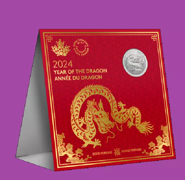 2024 CANADA LUNAR Year of Lucky Dragon 8 Silver Coin UNC Mint Set