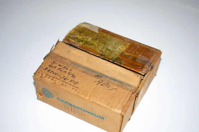 Carborundum AA240-J6-V10 (3 new), AA80-k5-v20 new, AA150-J5-V10 (1 new 1 used)