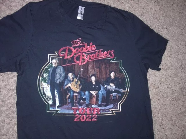 THE DOOBIE BROTHERS 2022 double sided black tour shirt men's Small
