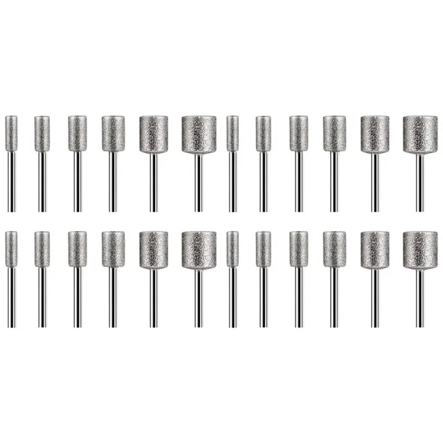 Set per Intaglio Della Pietra, 24 Pezzi di Frese Diamantate per Pietre, Cer F6A4