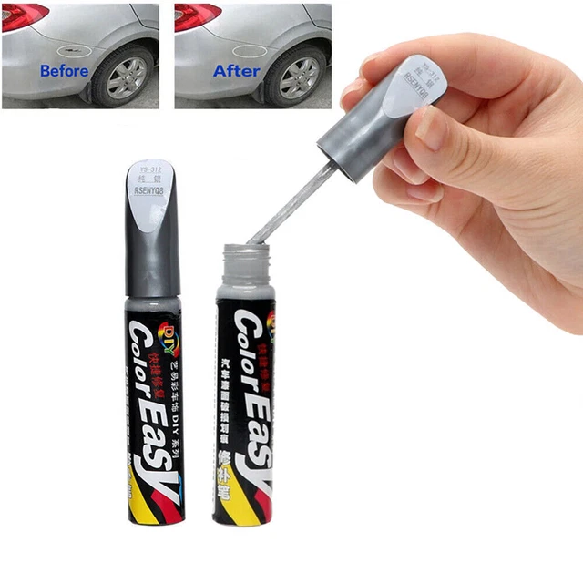 1Pc Car Paint Repair Pen Clear Scratch Remover Touch Up Pen Car Accessory Silver