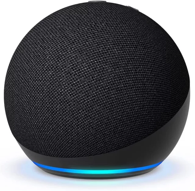 Altavoz inteligente Amazon Echo Dot (5ta generación, lanzamiento 2022) sonido vibrante más grande Alexa 3