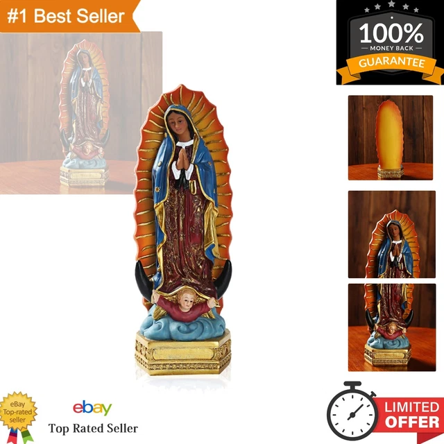 OUR LADY OF Guadalupe Resin Statue Sculpture Blessed Mother Madonna