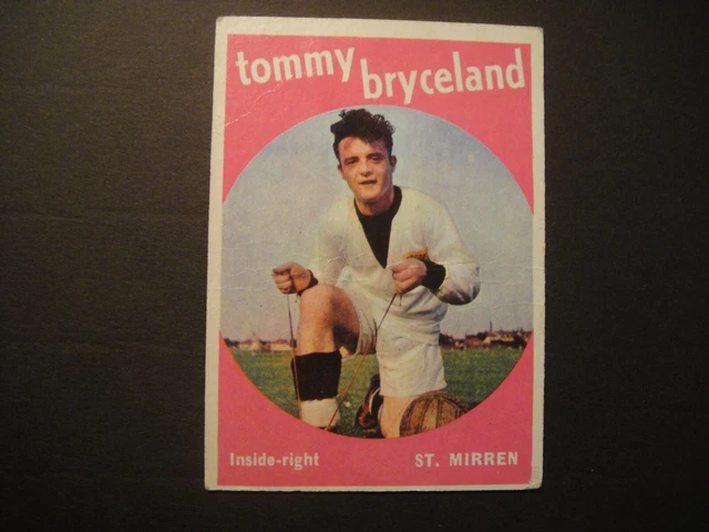 A&BC Footballers 1960 Black Back  #67 TOMMY BRYCELAND ST MIRREN  NORWICH OLDHAM