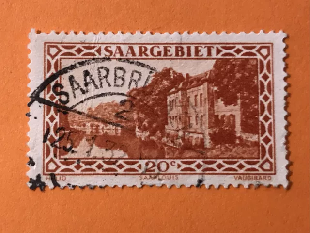 1926 - Dt. Abstammungsgebiete - Saargebiet - Mi.Nr. 110 - 20 C - gestempelt