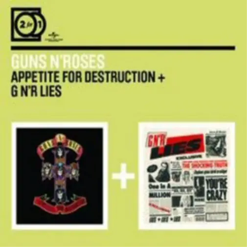 Guns N' Roses Appetite for Destruction/G N' R Lies (CD) Album