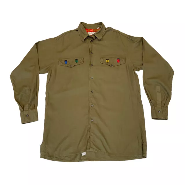 JC de Castelbajac Military Style Shirt | Vintage High End Designer Green VTG