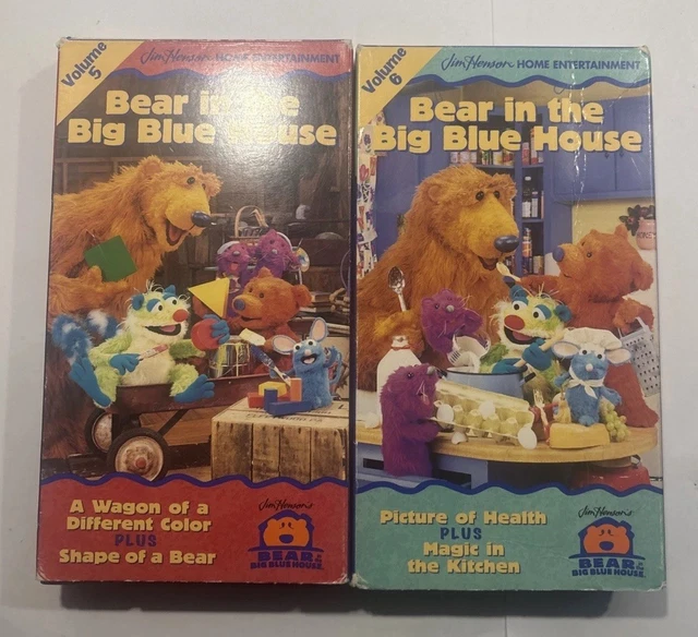 BEAR IN THE Big Blue House - Volume 5 And 6 VHS Jim Henson $44.95 ...