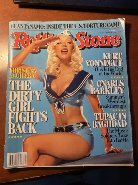 Rolling Stone Magazine August 2006 - Christina Aguilera - Kurt Vonnegut - Tupac