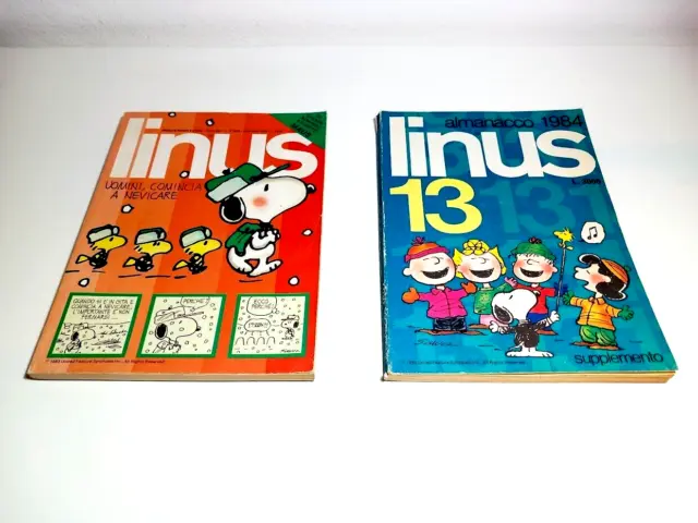 Linus N° 12 – Anno 1983 + Supplemento Almanacco 1984 Linus 13 MILANO EDIZIONI