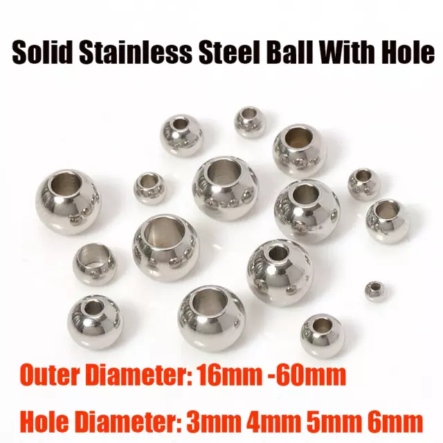 Solid Stainless Steel Ball With Hole Drilling Process Ball Hole Diameter 16-60MM