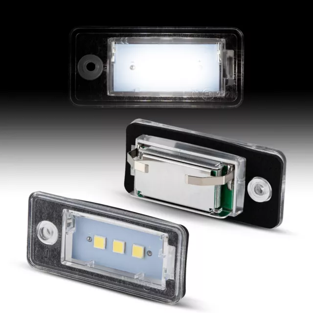 2x  LED SMD Kennzeichenbeleuchtung für Audi A3 8P, A4 B6 B7, A5, A6 4F, Q7 *5050