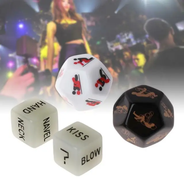 4pcs/set Sides Sex Funny Dice Game Toy Set Adult Couple Bachelor Party Gift Love