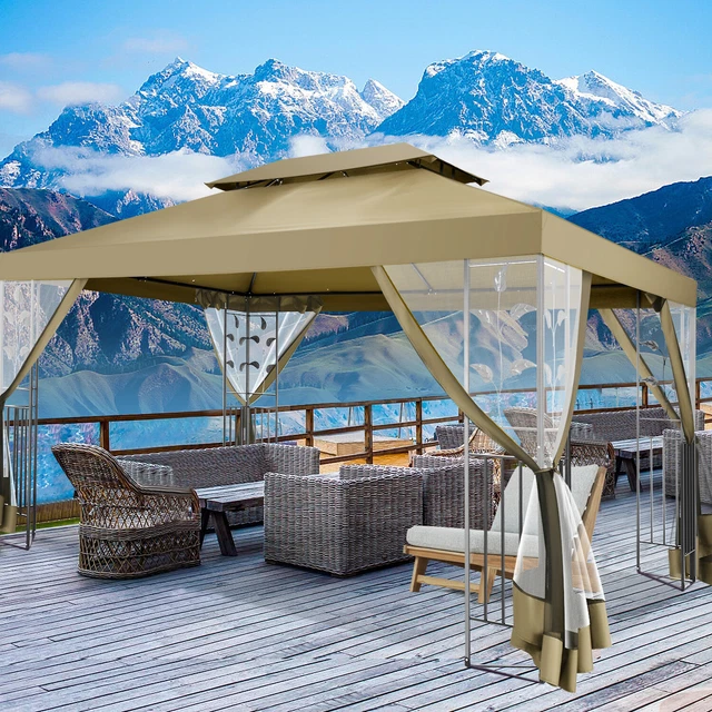 PADIGLIONE 3X3 IMPERMEABILE Gazebo Pieghevole Pergole Padiglione Pop-up - Foto 8