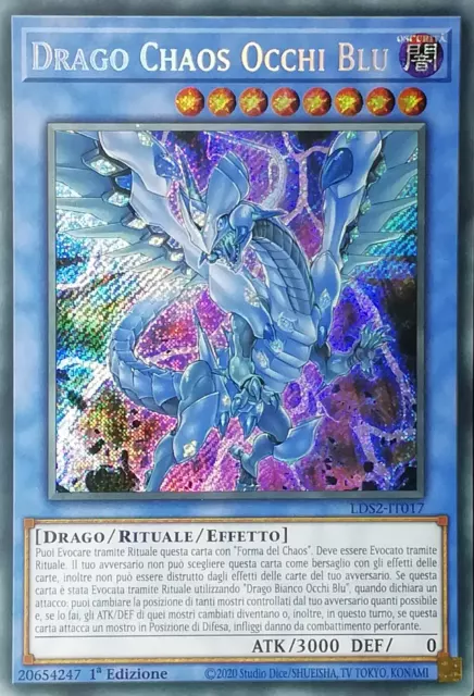 Drago Chaos Occhi Blu - Rara Segreta - LDS2-IT017 - Italiano - Nuovo