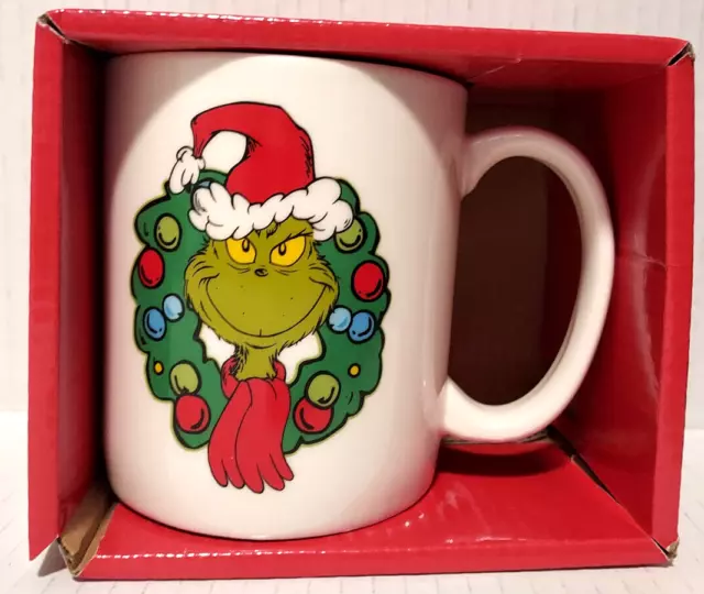 Dr. Seuss Grinch Mug "Merry Grinchmas" Ceramic - New in Box