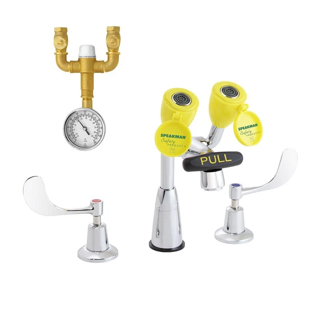 Speakman SEF-1800-CA-TW Chrome Lead Free Eyesaver Eyewash Faucet