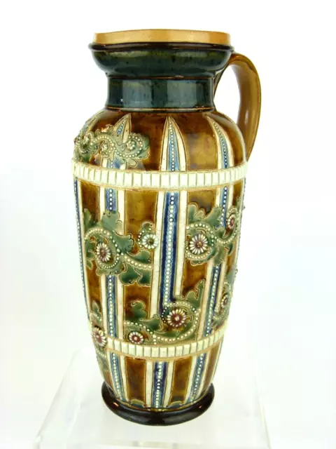 An Impressive Doulton Lambeth Pitcher by George Tinworth. Dated 1878.