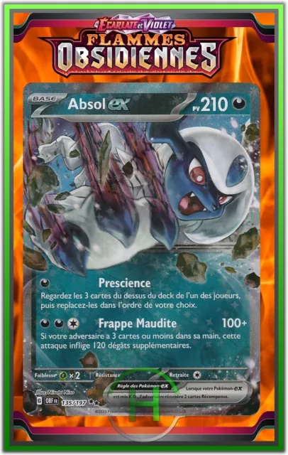 Absol EX - EV3:Flammes Obsidiennes - 135/197 - Carte Pokémon Française Neuve