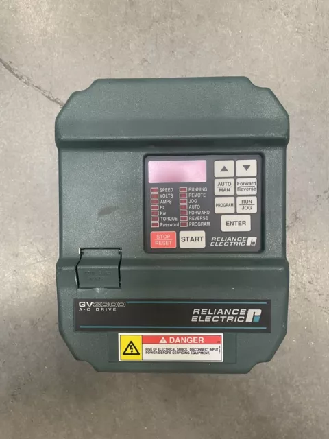 Reliance Electric GV3000  3 HP/2.2kw M/N 3V4151 Vector Inverter 380 VAC  @2A