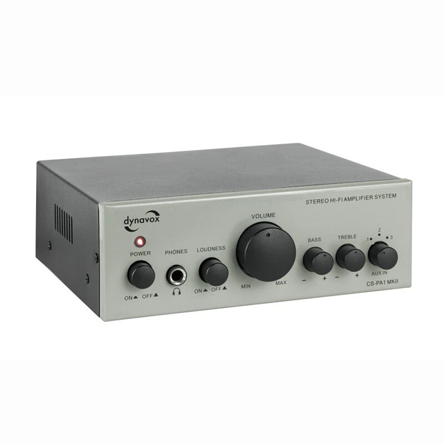 Ampli HiFi Dynavox CS-PA1 MK II 30W - Réglage Basses/aigus - Sortie Casque 6.3mm - Compact Et Puissant