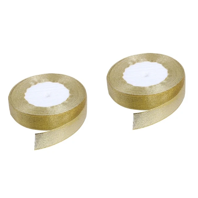 2pcs 10 mètres de vacances de Noël hiver ruban ruban à ruban satiné pour bonbons