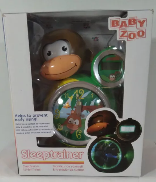 Slumber Wunders / Ready-To-Wake /Monkey Alarm Sleep Trainer Clock / Baby Zoo/NEW