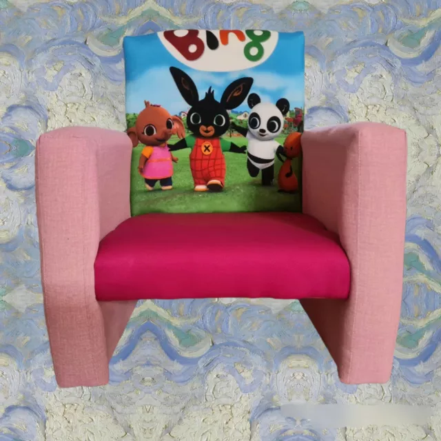 poltroncina bing per bambini disney poltrona struttura legno imbottita stoffa