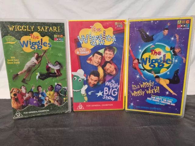 The Wiggles VHS Bundle 3 x VHS - ABC KIDS - Vintage Wiggles