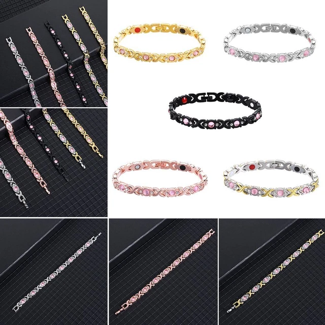 Braccialetto trattamento ematite magnetoterapia energia guarigione bracciale rimovibile