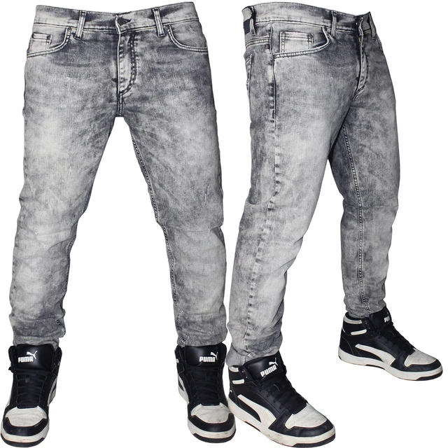 JEANS UOMO KLIXS Denim pitturati con catena pantaloni slim fit elasticizzati 172 EUR 38 00 PicClick IT