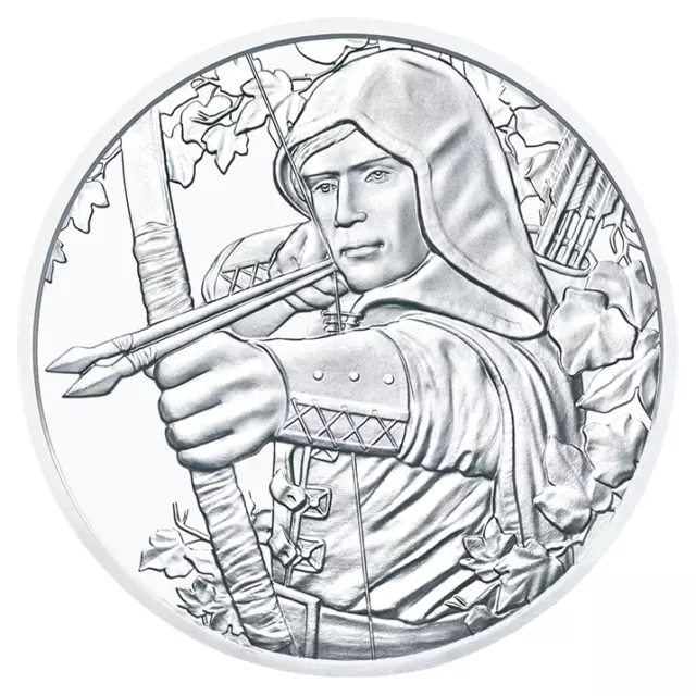 Austria, Robin Hood, 1.5 EURO, 2019, Vienna, 1 Oz Silver 999