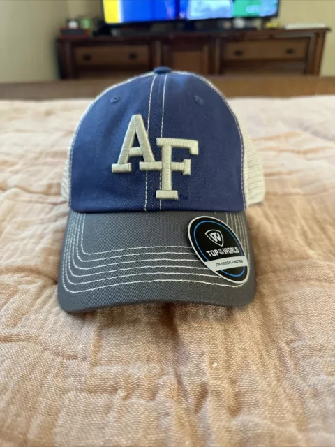 Air Force Falcons Hat Cap Adjustable Snapback USAF Athletics NCAA Blue White