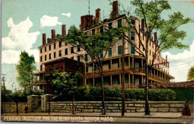 Postcard Perkins Institute For the Blind South Boston Mass