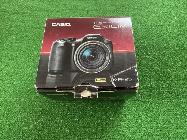 CASIO EX-FH25 DIGITAL Camera Black with Box & Accessories