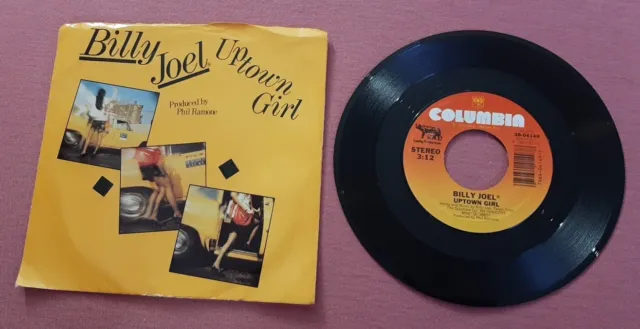 Billy Joel 45 Uptown Girl / Careless Talk 1983 Columbia 38-04149 ex w pic sleeve